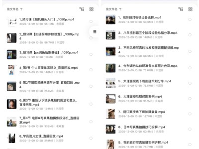 乌鸦摄影 Jewey 研习社 1~3 期全集｜原价 598 系统课（相机基础+人像写真+后期+运营） 